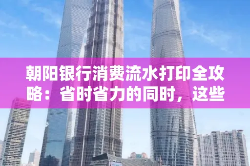 朝阳银行消费流水打印全攻略：省时省力的同时，这些坑别踩！