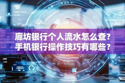 廊坊银行个人流水怎么查？手机银行操作技巧有哪些？